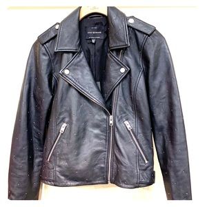 BRAND NEW Lucky Brand black Moto leather jacket